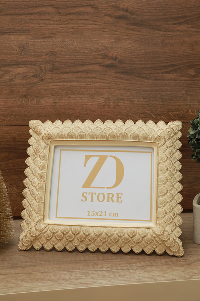 Store ZD Store 15x21 Lüks Fotoğraf Çerçevesi Krem