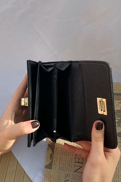 Mazel Design Earth Model Key Gold Closure Women's Wallet