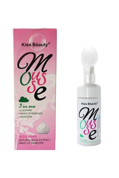 Kiss Beauty Odličovač s čisticím zařízením, Kiss Beauty, Čisticí pěna, Aloe Vera, 150 ml
