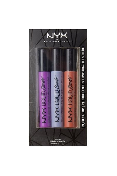 NYX Professional Makeup Sada 3 Rujuri Lichide Mate, NYX Professional Makeup, Tekutý semišový krém, 05
