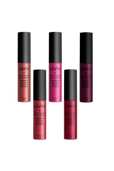 NYX Sada 5 rujuri de buze, NYX, Diamond Ice Soft Matte Vault