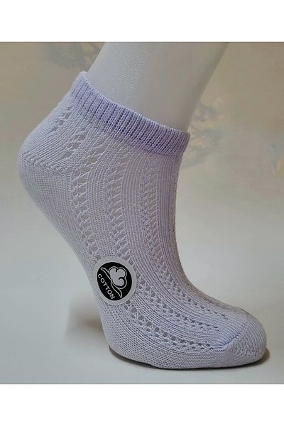 ALYA 3-Pack White Cotton Mesh Booties
