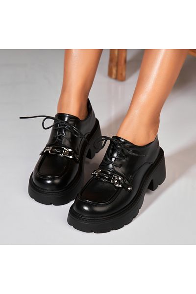 Joana Pantofi dama casual Negri din Piele Ecologica Yukta2