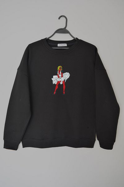 EldenStitch Hanorac oversize unisex brodat Lady Deadpool
