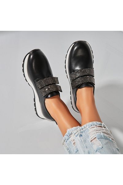 Joana Pantofi dama casual Negri din Piele Ecologica Alaia