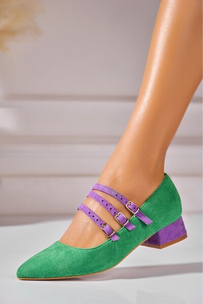 Joana Γυναικεία Casual Παπούτσια Freyja από Πράσινο Σουέτ