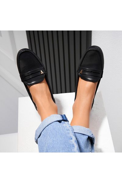 Joana Women's casual shoes in black, made of Jaxel ecological leather