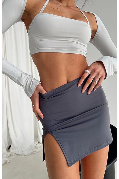 fablair Slit Detail Mini Skirt