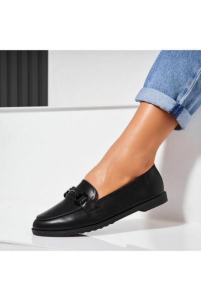 Joana Women's casual shoes in black eco-leather Raima
