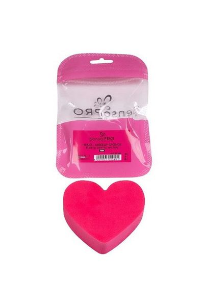SensoPRO Milano Houbička na make-up, SensoPro, Srdce, Růžová