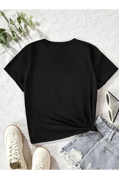 BEBEĞİME ÇORAP Tricou cu mânecă scurtă cu imprimeu de pisici pentru fete