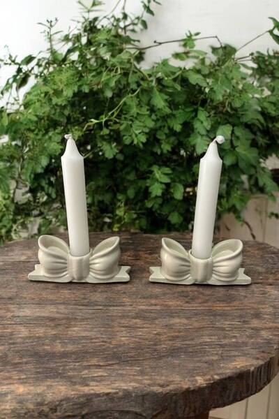 Paradise Work Dekoratif 2’li Mumluk Seti Papyon Minimalist Modern Tasarım Obj...