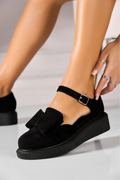 Joana Pantofi dama casual Negri din Piele Ecologica Intoarsa Selia
