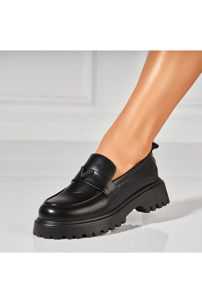 Joana Women's casual shoes in black eco-leather Renny