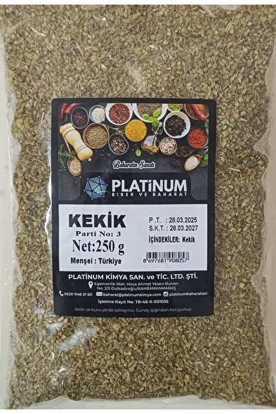 Platinum Organik Kekik 250 gr.-Saf ve Katkısız