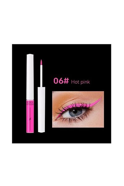 DEROL Χρωματιστό eyeliner, Derol, Υγρό eyeliner, 06 Hot Pink, 4 ml