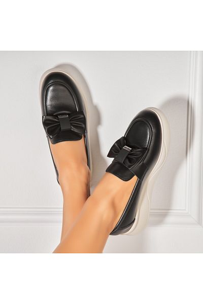 Joana Women's Casual Black Shoes Made of Eco-Leather Nikita