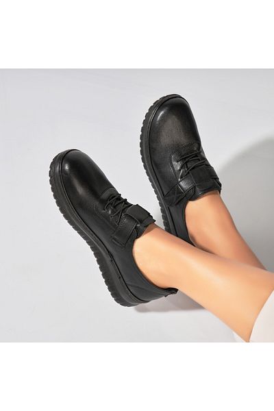 Joana Women's casual shoes in black eco-leather Miani