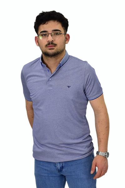 Raymons Tricou mercerizat cu gât polo pentru bărbați 1000 BGL-ST04532