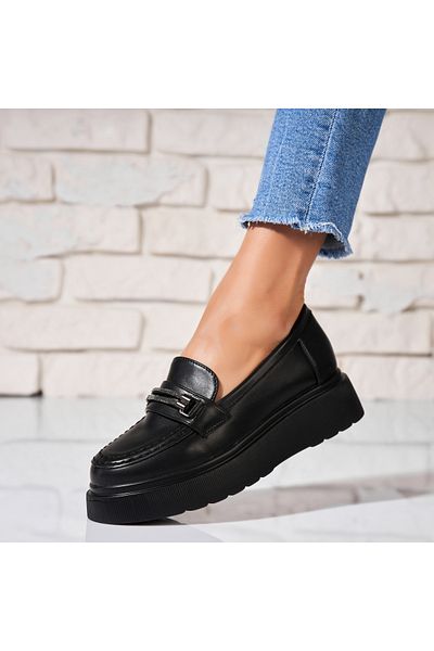 Joana Women's Casual Black Shoes Made of Eco-Leather Amory