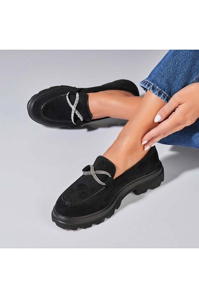 Joana Pantofi dama casual Negri din Piele Ecologica Intoarsa Asiyah2
