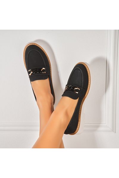 Joana Women's casual shoes in black, made of Kamari eco-leather