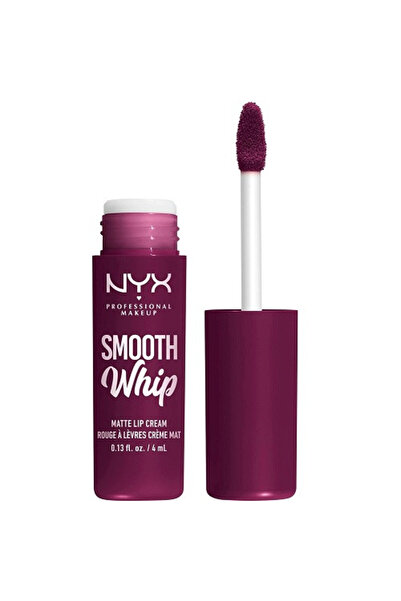 NYX Professional Makeup Ruj de Buze Lichid Mat, NYX Professional Makeup, Smooth Whip Matte, 11 Berry Bed Sheets, 4 ml