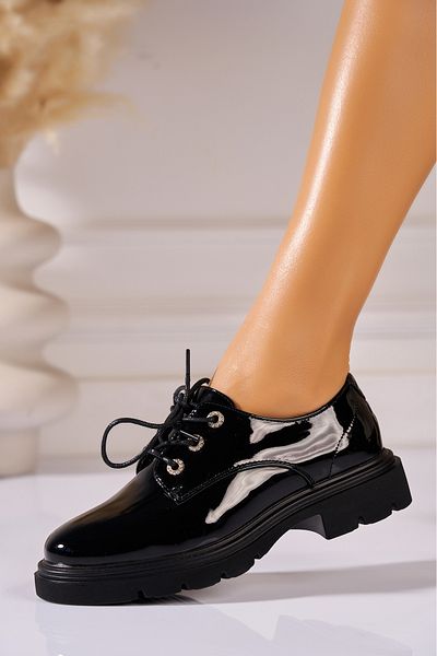 Joana Pantofi dama casual Negri din Piele Ecologica Ayanna2