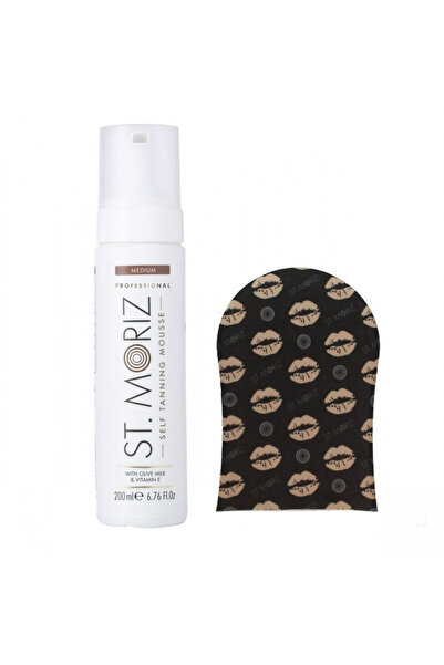 ST. MORIZ Set St Moriz Autobronzant Profesional Spuma Medium + Aplicator Manusa