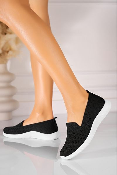 Joana Women's casual shoes in black Ayeza fabric