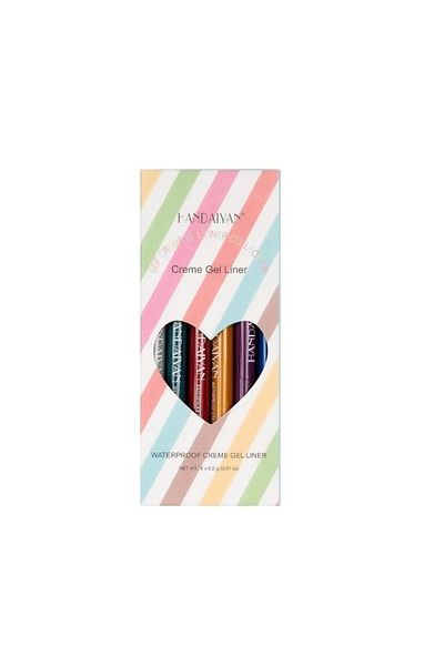 Handaiyan Σετ 6 creioane de ochi retractabile, Handaiyan, Creme Gel Liner Waterproof, B