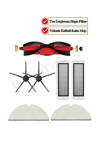 robotyedek Set de perii de schimb și filtru Hepa Roborock S6 Maxv - 7 bucăți