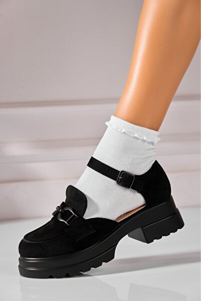 Joana Pantofi dama casual Negri din Piele Ecologica Intoarsa Holly2