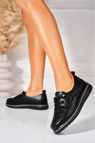 Joana Women's casual shoes in black eco-leather Talisa