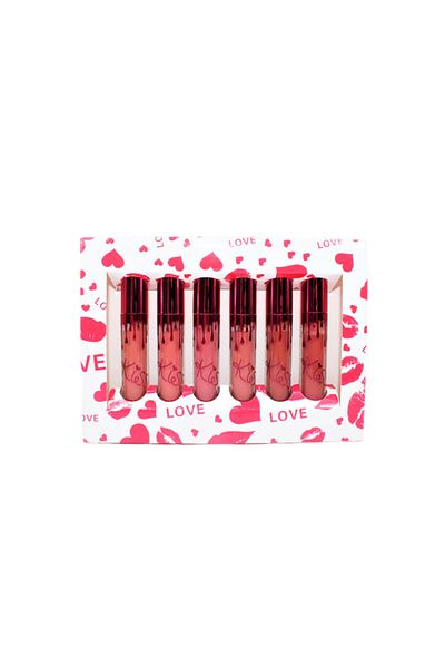 Kiss Beauty Σετ 6 rujuri de buze, Kiss Beauty, Matte Liquid Lipstick, B
