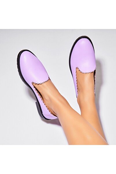 Joana Γυναικεία casual παπούτσια μωβ από οικολογικό δέρμα Naria