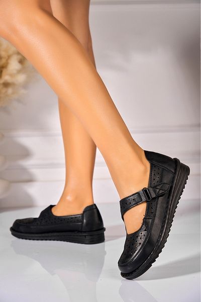 Joana Women's Casual Shoes Black Shaney Eco-Leather