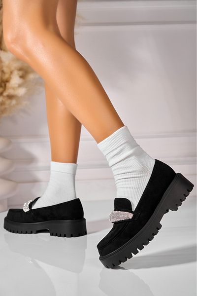 Joana Women's casual shoes in black suede Namiya