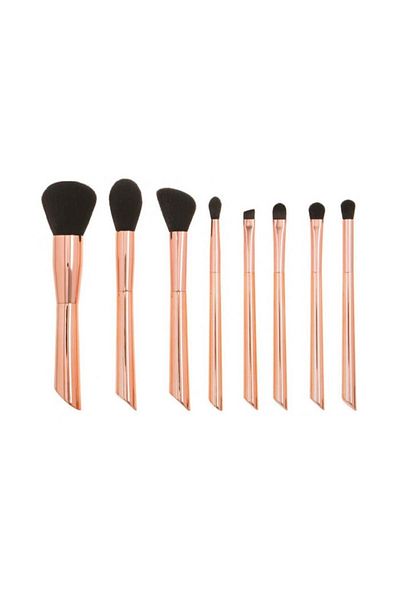 TECHNIC Set of 8 Brushes, Case Included, Gold