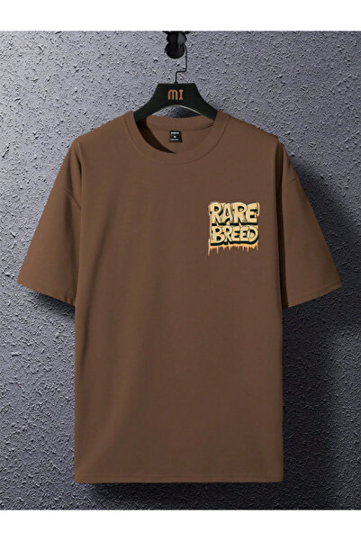 Revasser Unisex Men'S/Women's Pare Custom Printed Oversize Cotton Crew Neck T...