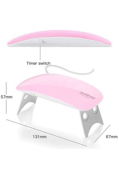 SUN Nail Lamp, Mini, , Uvled Nail Lamp, Pink