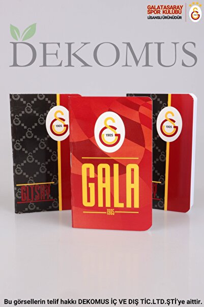 Galatasaray Dekomus Ile Lisanslı Sert Kapak Cep Defteri