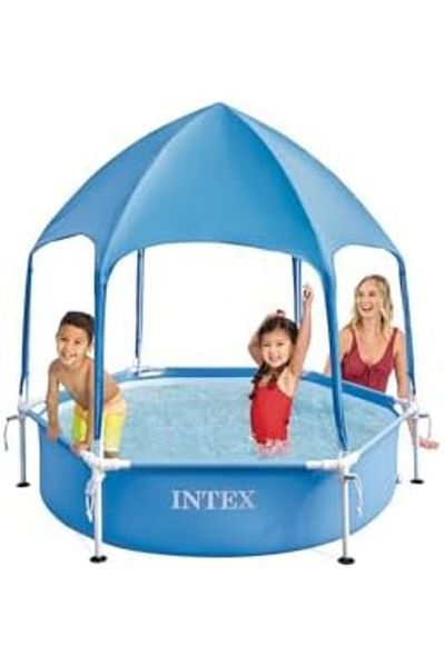 Intex Above Ground Metal Frame Pool with Canopy by Intex, Model 28209EP