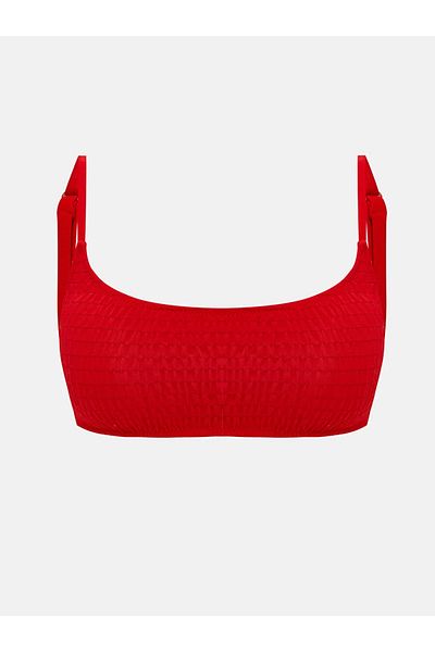 LC Waikiki Lcw Dream Women's Red Plain Removable Pad Bikini Top