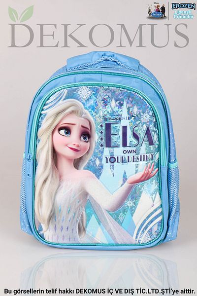 Disney Noul sezon cu licență Dekomus Elsa Frozen Geantă de școală de dimensiuni mari Loft Own Your Destin