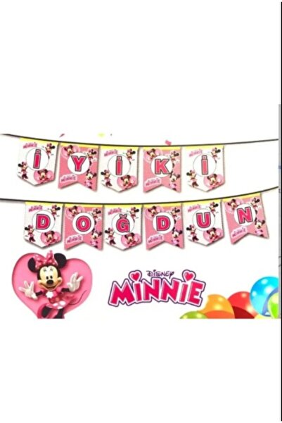 PartAntalya لافتة علم ميني ماوس لولادة الطفل الأول