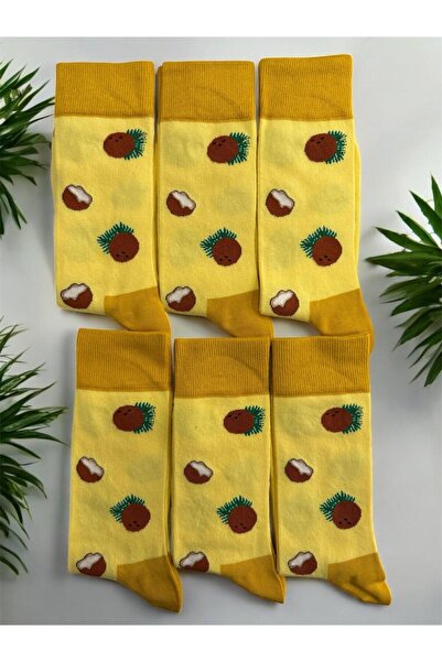 Forever Pack of 6 Unisex Fruit Patterned Socket Socks