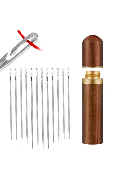 TıkTık AL Paslanmaz Çelik Dikiş & Nakış 12 Adet Akıllı Dikiş Iğne Seti Ve Pir...