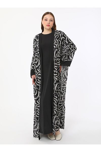 ALİA Set dublu rochie de seara marime mare - negru - Alia