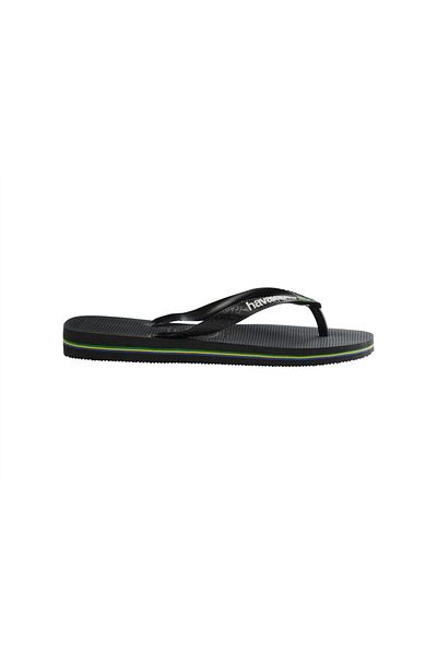 Havaianas Ανδρικές μαύρες παντόφλες Brasıl Logo - 4110850